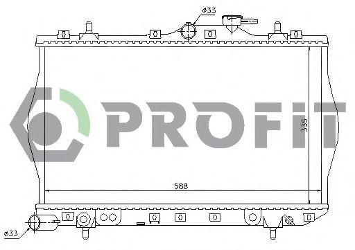 PROFIT PR 1804A3 Радиатор, охлаждение двигателя для HYUNDAI (Хендай) PROFIT PR 1804A3 Радиатор, охлаждение двигателя для HYUNDAI (Хендай)