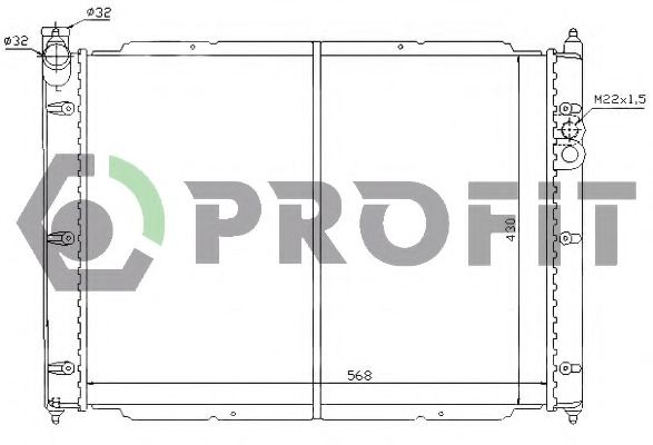 PROFIT PR 9567A3 Радиатор, охлаждение двигателя для VOLKSWAGEN T3 CARAVELLE (Фольксваген Т3 cараvэллэ) PROFIT PR 9567A3 Радиатор, охлаждение двигателя для VOLKSWAGEN T3 CARAVELLE (Фольксваген Т3 cараvэллэ)
