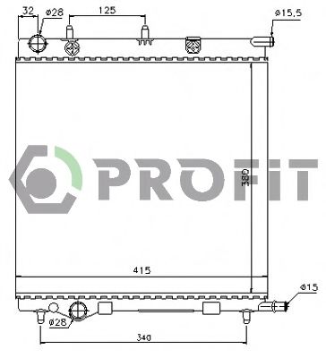 PROFIT PR 0524A1 Радиатор, охлаждение двигателя для PEUGEOT (Пежо) PROFIT PR 0524A1 Радиатор, охлаждение двигателя для PEUGEOT (Пежо)
