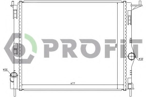 PROFIT PR 6037N6 Радиатор, охлаждение двигателя для DACIA (Дача) PROFIT PR 6037N6 Радиатор, охлаждение двигателя для DACIA (Дача)