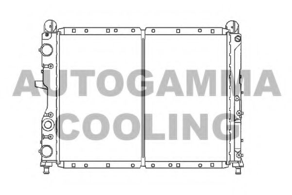 AUTOGAMMA 100014 Радиатор, охлаждение двигателя 
