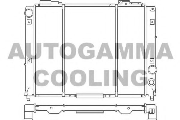 AUTOGAMMA 100023 Радиатор, охлаждение двигателя 
