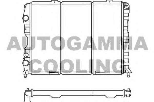 AUTOGAMMA 100029 Радиатор, охлаждение двигателя 