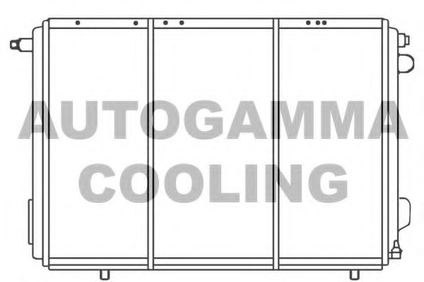 AUTOGAMMA 100034 Радиатор, охлаждение двигателя 