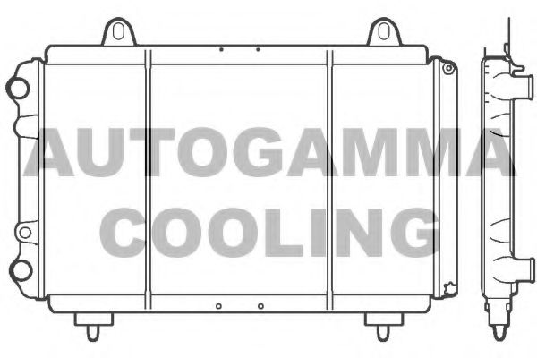 AUTOGAMMA 100035 Радиатор, охлаждение двигателя для PEUGEOT (Пежо) AUTOGAMMA 100035 Радиатор, охлаждение двигателя для PEUGEOT (Пежо)