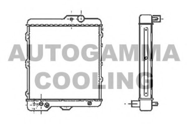 AUTOGAMMA 100042 Радиатор, охлаждение двигателя 