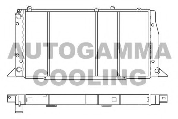 AUTOGAMMA 100043 Радиатор, охлаждение двигателя для AUDI 80 (Ауди 80) AUTOGAMMA 100043 Радиатор, охлаждение двигателя для AUDI 80 (Ауди 80)