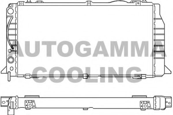 AUTOGAMMA 100048 Радиатор, охлаждение двигателя для AUDI 90 (Ауди 90) AUTOGAMMA 100048 Радиатор, охлаждение двигателя для AUDI 90 (Ауди 90)