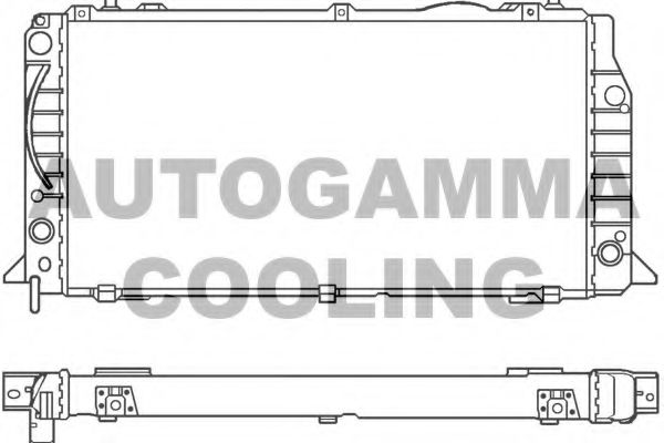 AUTOGAMMA 100049 Радиатор, охлаждение двигателя для AUDI 90 (Ауди 90) AUTOGAMMA 100049 Радиатор, охлаждение двигателя для AUDI 90 (Ауди 90)