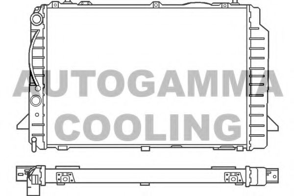 AUTOGAMMA 100052 Радиатор, охлаждение двигателя для AUDI 90 (Ауди 90) AUTOGAMMA 100052 Радиатор, охлаждение двигателя для AUDI 90 (Ауди 90)