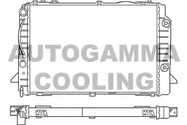 AUTOGAMMA 100053 Радиатор, охлаждение двигателя для AUDI 90 (Ауди 90) AUTOGAMMA 100053 Радиатор, охлаждение двигателя для AUDI 90 (Ауди 90)