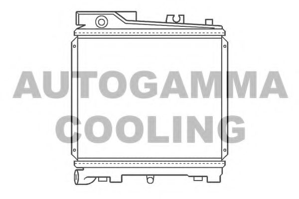 AUTOGAMMA 100102 Радиатор, охлаждение двигателя 