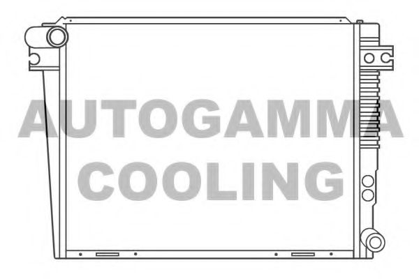 AUTOGAMMA 100122 Радиатор, охлаждение двигателя 