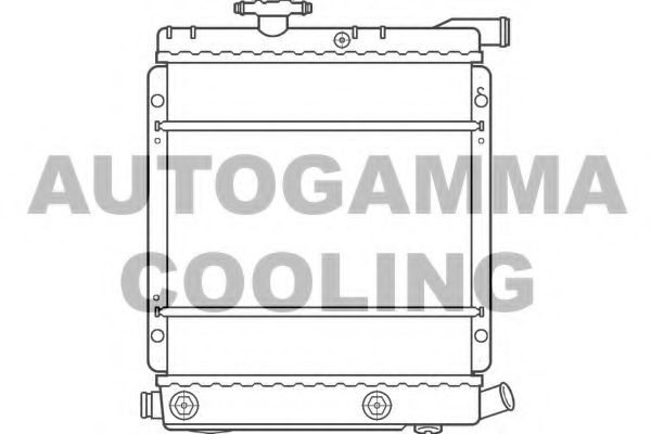 AUTOGAMMA 100140 Радиатор, охлаждение двигателя 