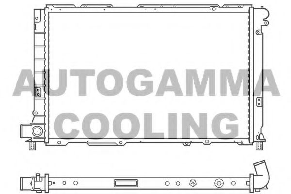 AUTOGAMMA 100143 Радиатор, охлаждение двигателя 
