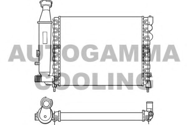 AUTOGAMMA 100146 Радиатор, охлаждение двигателя 