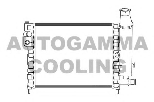 AUTOGAMMA 100150 Радиатор, охлаждение двигателя 
