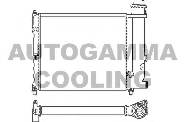 AUTOGAMMA 100161 Радиатор, охлаждение двигателя 