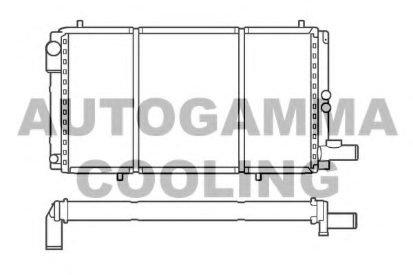 AUTOGAMMA 100165 Радиатор, охлаждение двигателя 