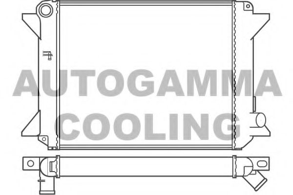 AUTOGAMMA 100168 Радиатор, охлаждение двигателя 
