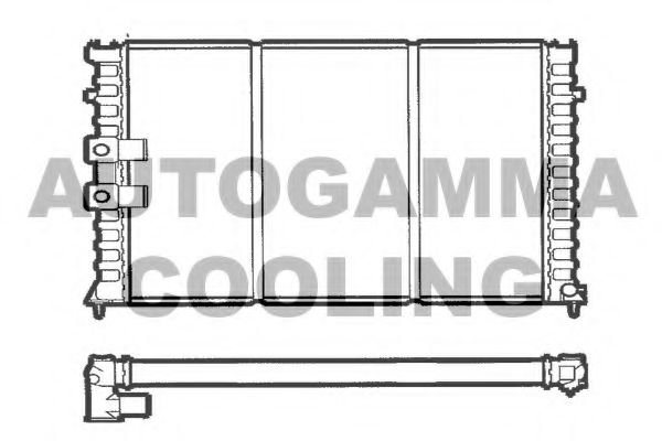 AUTOGAMMA 100206 Радиатор, охлаждение двигателя 