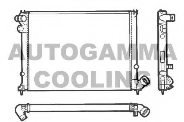 AUTOGAMMA 100210 Радиатор, охлаждение двигателя 