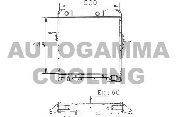 AUTOGAMMA 100246 Радиатор, охлаждение двигателя 