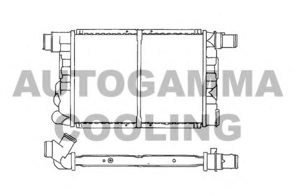 AUTOGAMMA 100263 Радиатор, охлаждение двигателя 