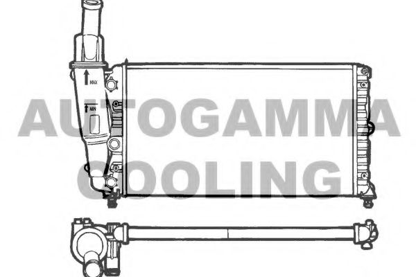 AUTOGAMMA 100292 Радиатор, охлаждение двигателя 