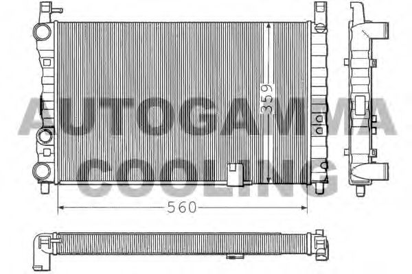 AUTOGAMMA 100298 Радиатор, охлаждение двигателя для FIAT STRADA II (Фиат Страда 2) AUTOGAMMA 100298 Радиатор, охлаждение двигателя для FIAT STRADA II (Фиат Страда 2)