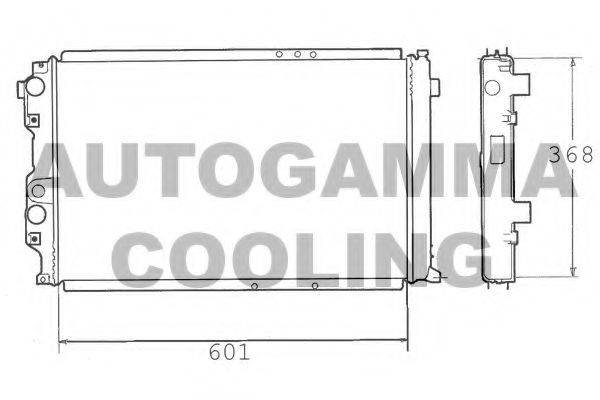AUTOGAMMA 100301 Радиатор, охлаждение двигателя 