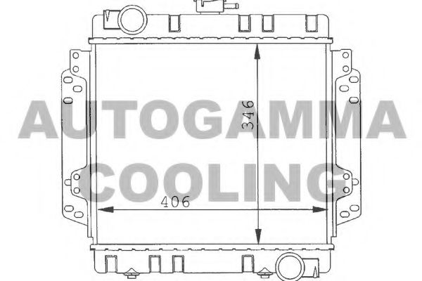AUTOGAMMA 100326 Радиатор, охлаждение двигателя 