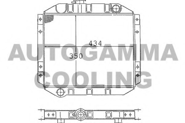 AUTOGAMMA 100327 Радиатор, охлаждение двигателя 