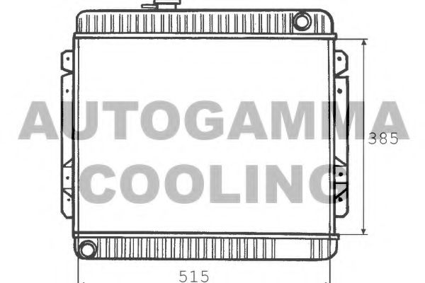 AUTOGAMMA 100328 Радиатор, охлаждение двигателя 