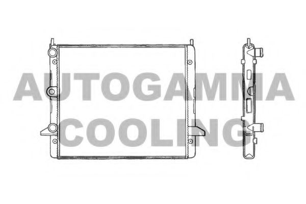 AUTOGAMMA 100359 Радиатор, охлаждение двигателя 