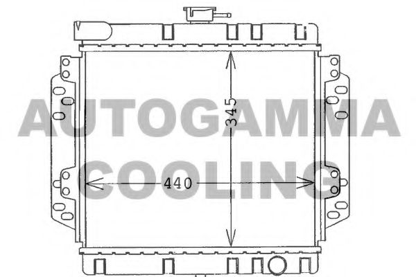 AUTOGAMMA 100395 Радиатор, охлаждение двигателя 