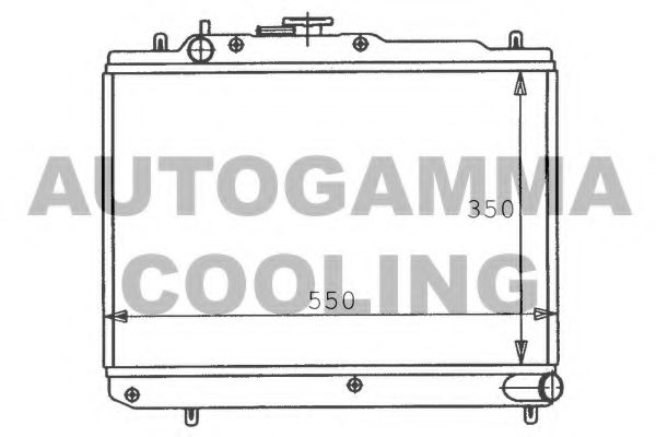 AUTOGAMMA 100474 Радиатор, охлаждение двигателя 