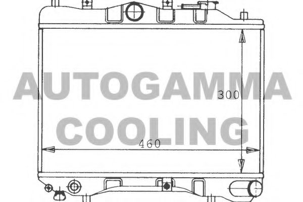 AUTOGAMMA 100481 Радиатор, охлаждение двигателя для MAZDA 323 III (Мазда 323 3) AUTOGAMMA 100481 Радиатор, охлаждение двигателя для MAZDA 323 III (Мазда 323 3)