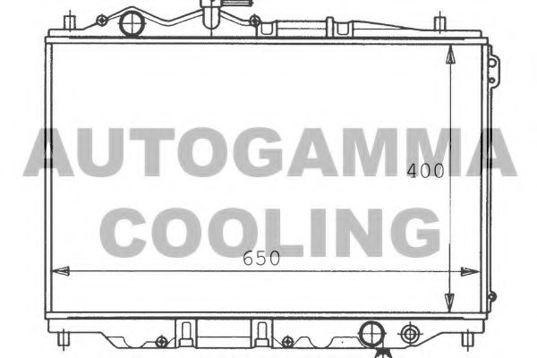 AUTOGAMMA 100498 Радиатор, охлаждение двигателя для MAZDA 626 III (Мазда 626 3) AUTOGAMMA 100498 Радиатор, охлаждение двигателя для MAZDA 626 III (Мазда 626 3)