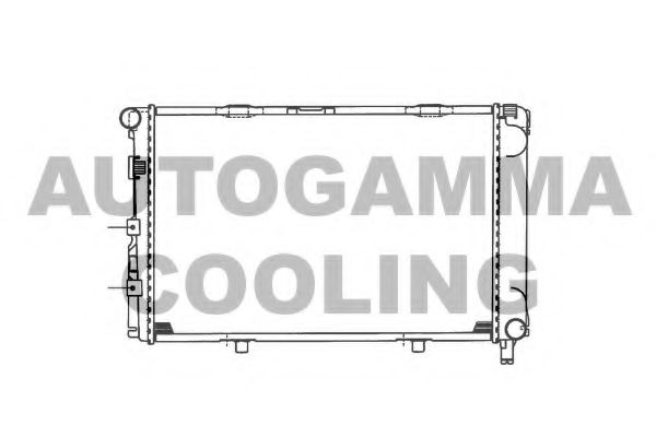 AUTOGAMMA 100512 Радиатор, охлаждение двигателя 