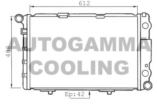 AUTOGAMMA 100551 Радиатор, охлаждение двигателя 