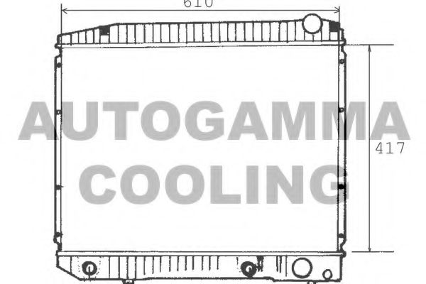 AUTOGAMMA 100560 Радиатор, охлаждение двигателя 