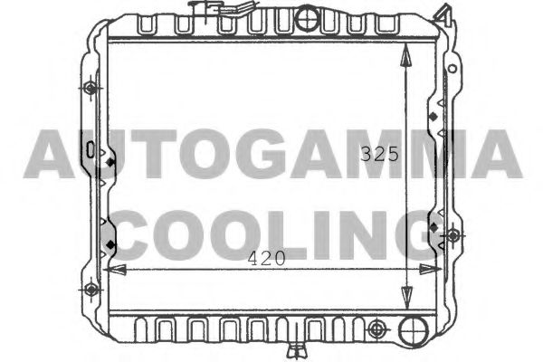 AUTOGAMMA 100567 Радиатор, охлаждение двигателя для MITSUBISHI COLT II (Митсубиши/митсубиси Cолт 2) AUTOGAMMA 100567 Радиатор, охлаждение двигателя для MITSUBISHI COLT II (Митсубиши/митсубиси Cолт 2)