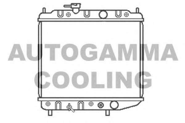 AUTOGAMMA 100576 Радиатор, охлаждение двигателя 