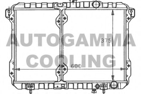 AUTOGAMMA 100581 Радиатор, охлаждение двигателя для MITSUBISHI GALANT III (Митсубиши/митсубиси Галант 3) AUTOGAMMA 100581 Радиатор, охлаждение двигателя для MITSUBISHI GALANT III (Митсубиши/митсубиси Галант 3)