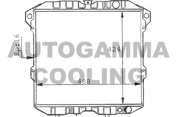 AUTOGAMMA 100596 Радиатор, охлаждение двигателя 