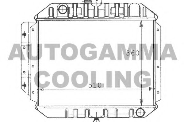 AUTOGAMMA 100604 Радиатор, охлаждение двигателя 
