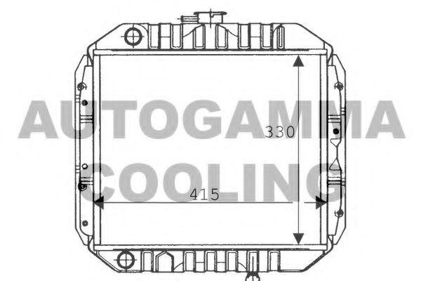 AUTOGAMMA 100615 Радиатор, охлаждение двигателя 