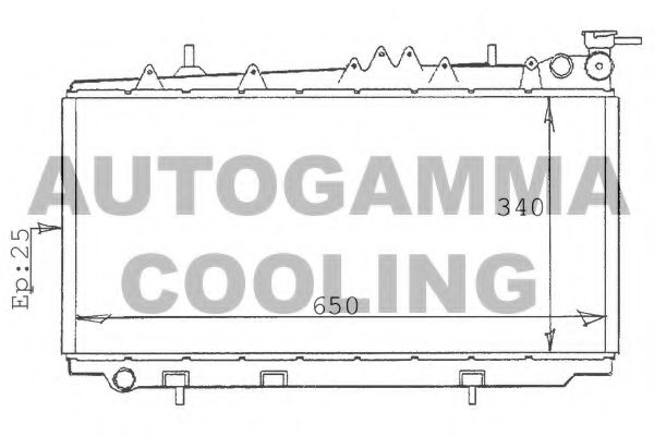 AUTOGAMMA 100629 Радиатор, охлаждение двигателя для NISSAN PRIMERA (Ниссан Примера) AUTOGAMMA 100629 Радиатор, охлаждение двигателя для NISSAN PRIMERA (Ниссан Примера)
