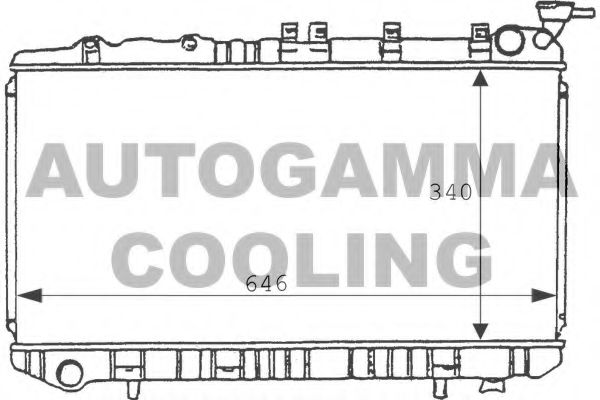 AUTOGAMMA 100630 Радиатор, охлаждение двигателя для NISSAN (Ниссан) AUTOGAMMA 100630 Радиатор, охлаждение двигателя для NISSAN (Ниссан)
